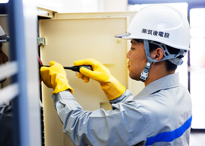 電気設備工事の写真